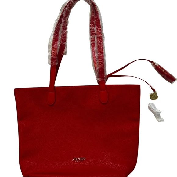 Shiseido Red Tote Bag - Stylish & Versatile - Picture 6 of 7